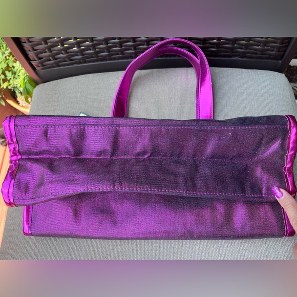 NWT Large Juicy Couture Bright Metallic Pink with Double Handles Tote Bag Sac - Picture 6 of 12